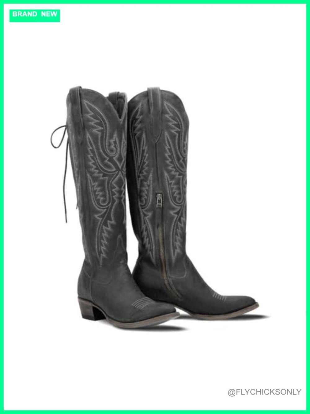 Women's Over the Knee Cowboy Boots Adjustable Thigh High Western Boots